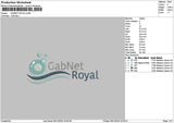 Royaltext 0612 Embroidery File 6 sizes