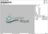 Royaltext 0612 Embroidery File 6 sizes