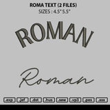 Romantext Embroidery 2 Files