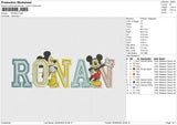 RONAN Embroidery File 6 size
