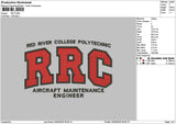 Rrc text Embroidery File 6 sizes