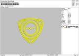 Rx7text Embroidery File 6 sizes