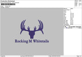 Rockingtext Embroidery File 6 sizes
