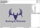 Rockingtext Embroidery File 6 sizes