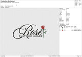 Rose Platinum Embroidery File 6 size