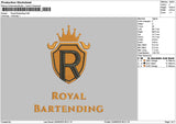 Royaltext 2306 Embroidery File 6 sizes