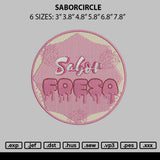 Saborcircle Embroidery File 6 sizes