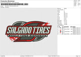 SALGADO TIRES Embroidery File 6 size