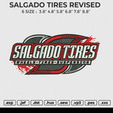 SALGADO TIRES Embroidery File 6 size