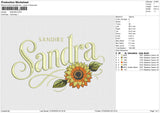 SANDRA Embroidery File 6 size