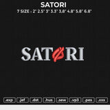 SATORI Embroidery File 6 size