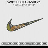 SWOSH X KAKASHI v3 Embroidery