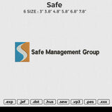 Safe Embroidery File 6 size