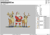 Santadeers 1312 Embroidery File 6 sizes