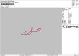 S Hearts Embroidery File 6 sizes