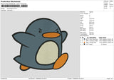 Sad Penguin Embroidery File 6 size