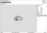 Sally Outline 01 Embroidery File 6 sizes