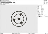 Sasuke Sharingan V2 Embroidery File 6 size