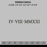 Roman V2803a Embroidery