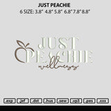 Just Peachie Embroidery File 6 sizes