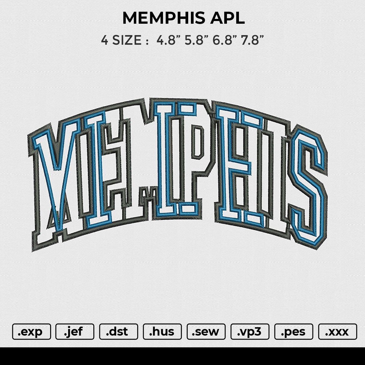 MEMPHIS APL Embroidery embrostudio