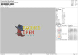 Rodheo Embroidery File 6 sizes