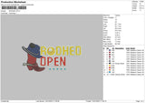 Rodheo Embroidery File 6 sizes