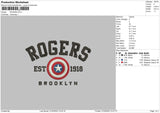 Rogers Embroidery File 6 sizes