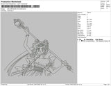 Sailor Moon outline Embroidery