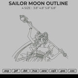 Sailor Moon outline Embroidery