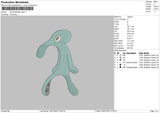 Sadsquid Embroidery File 6 sizes