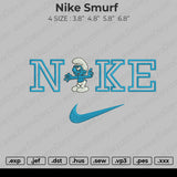 Nike Smurf Embroidery