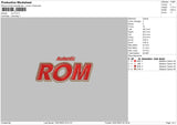 Rom Embroidery File 6 sizes
