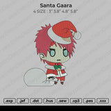 Santa Gaara Embroidery