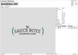 Sauce B Embroidery File 6 sizes