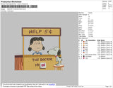 Snoopy The Doctor Embroidery