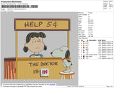 Snoopy The Doctor Embroidery
