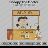 Snoopy The Doctor Embroidery