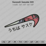 Swoosh Sasuke 001 Embroidery