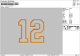 12 Applique Embroidery File 6 sizes