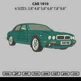 Car 1910 Embroidery File 6 sizes