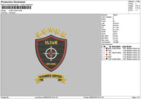1linktext v2 Embroidery File 6 sizes