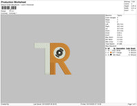 1R Embroidery File 6 size