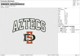 AZTECS Embroidery File 6 size