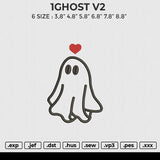 1GHOST V2 Embroidery File 6 size