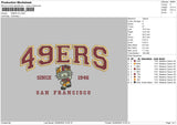 49ers Hk V3 Embroidery File 6 sizes