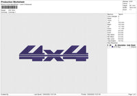 4X4 Embroidery File 6 size