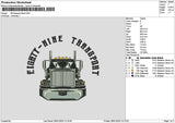 Truck 2201 Embroidery File 6 sizes