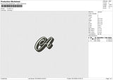A-M-O-initial 3 FILE Embroidery File 6 size