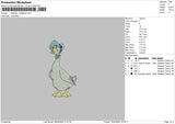 Blueduck Embroidery File 6 sizes